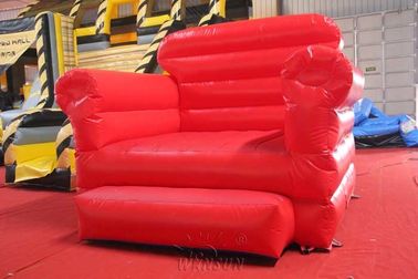 Κόκκινος καναπέδων διογκώσιμος πρότυπος μουσαμάς PVC νερού ανθεκτικός που γίνεται