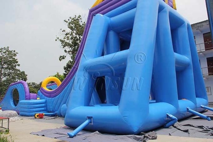 Γιγαντιαίες διογκώσιμες αθλητικά παιχνίδια λακτίσματος πτώσης/φωτογραφική διαφάνεια 0.9mm PVC νερού που γίνεται