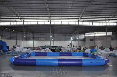 Κίνα Μπλε μεγάλη διογκώσιμη πισίνα χρώματος/αεροστεγής λίμνη για τα παιδιά εργοστάσιο