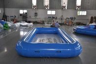 Ορθογώνια μεγάλη διογκώσιμη πισίνα, αεροστεγής διογκώσιμη λίμνη PVC 0.9mm προμηθευτής